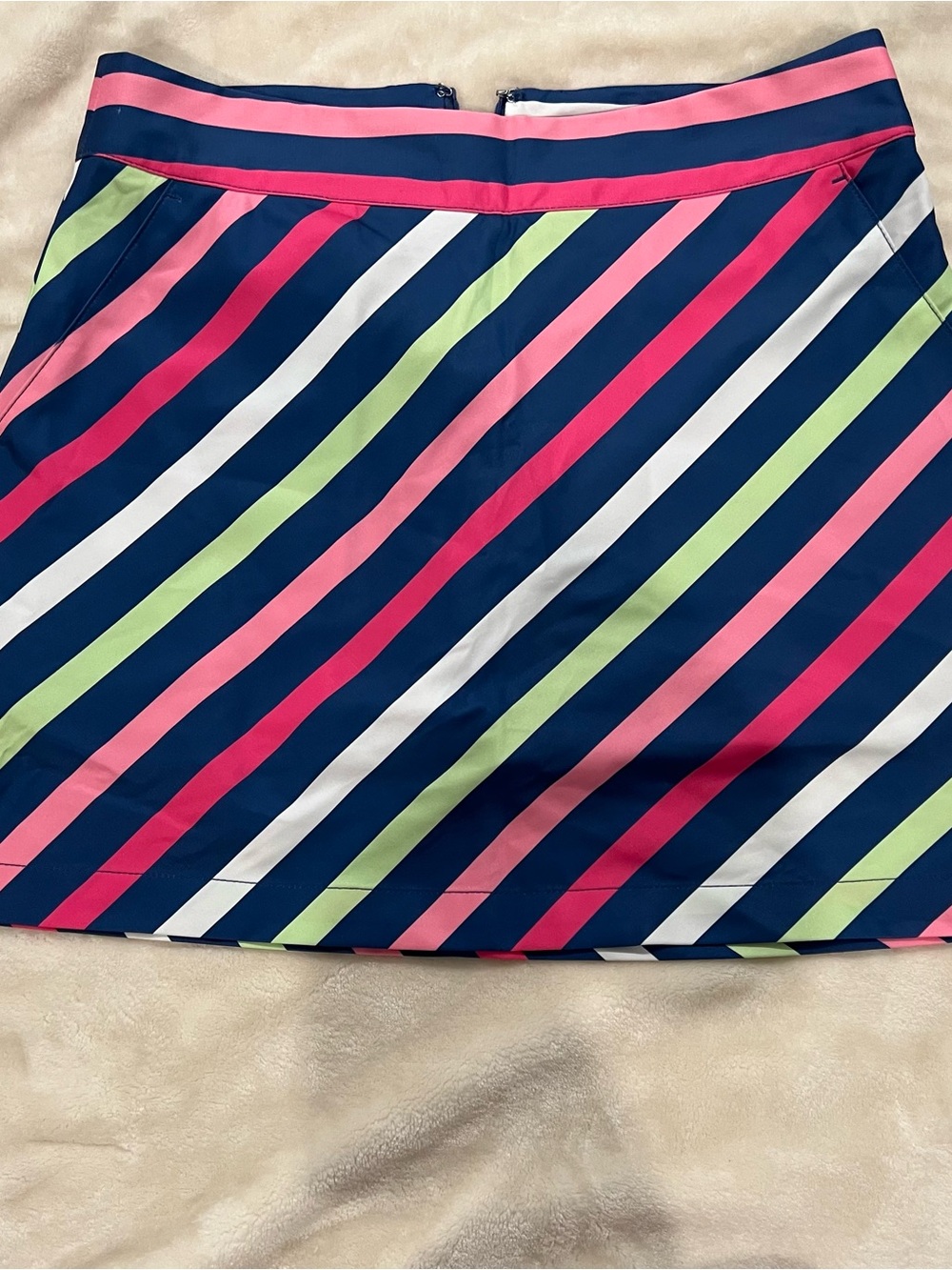 Vineyard Vines Athletic Skirt, multi Striped Navy Golf Skort